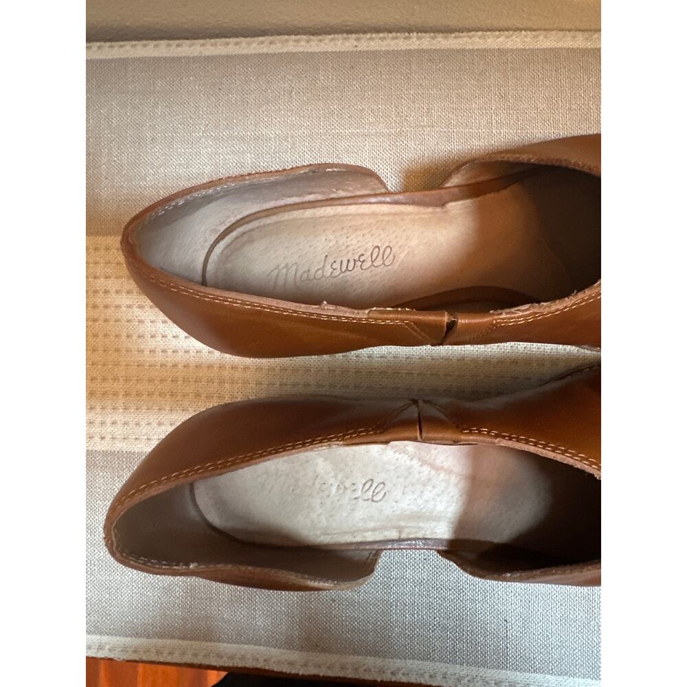 Madewell The Lucie Shoe in English Saddle Leather Size 10 - Picture 6 of 8